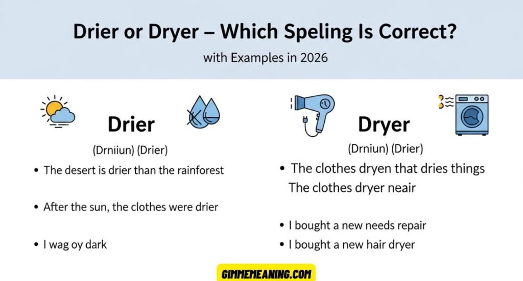 Drier or Dryer