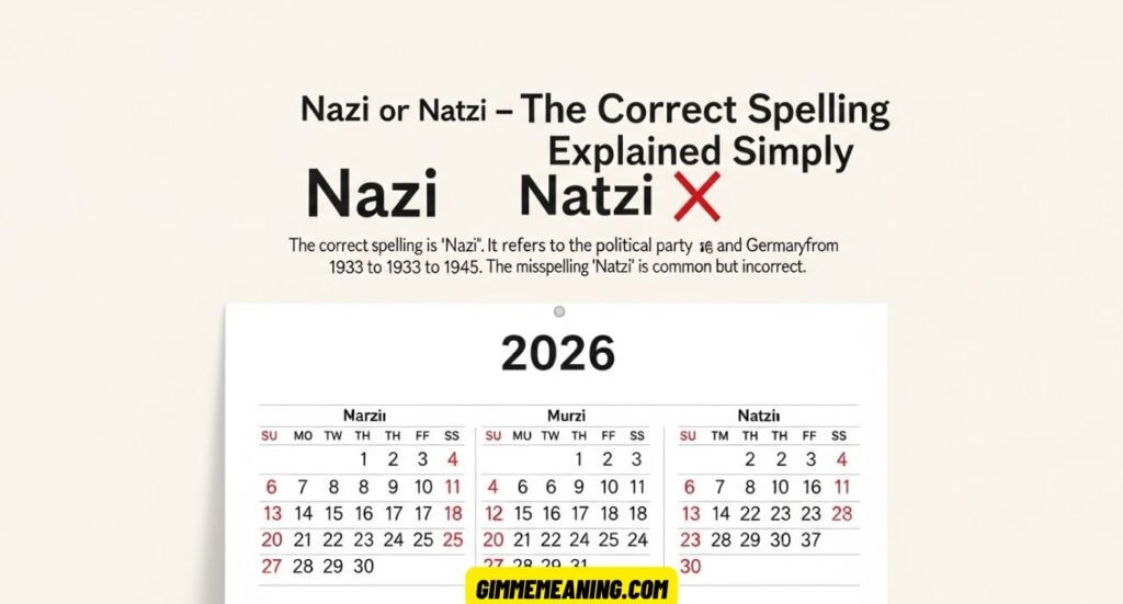 Natzi or Nazi