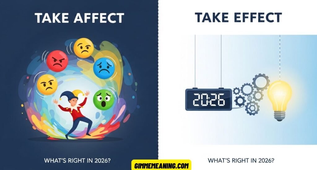 Take Affect vs Take Effect