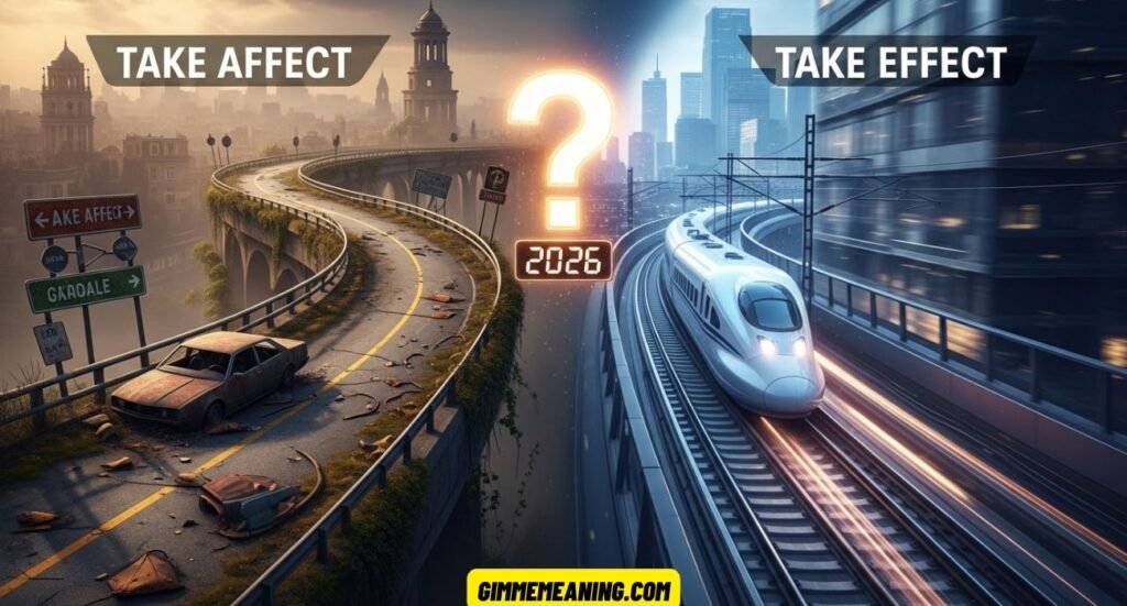 Take Affect vs Take Effect