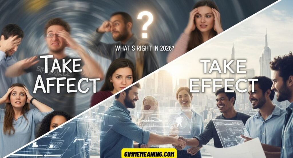 Take Affect vs Take Effect