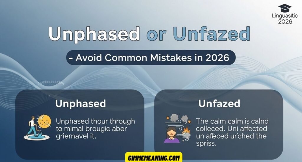 Unphased or Unfazed Explained