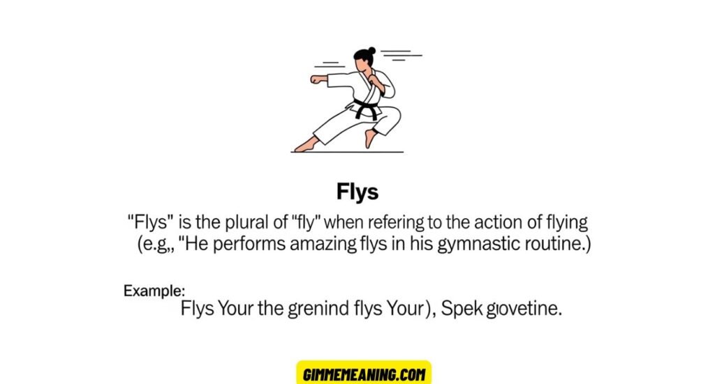 Flys or Flies