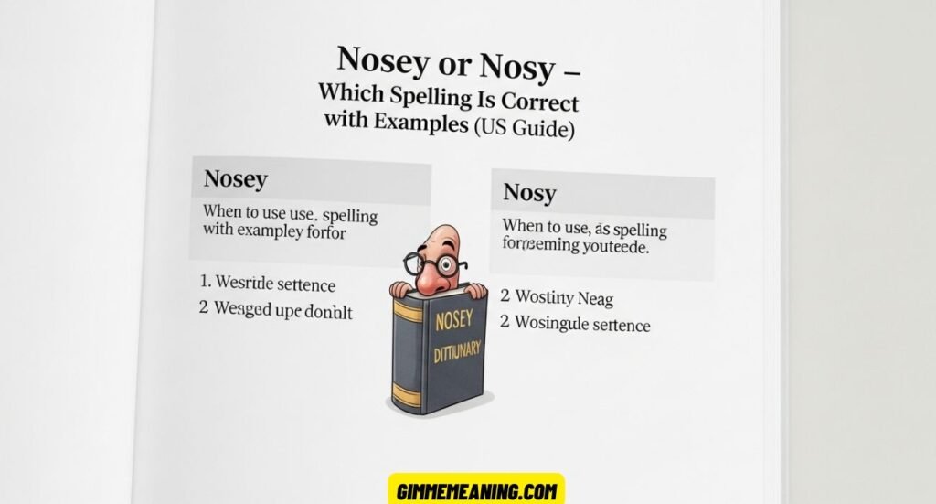 Nosey or Nosy