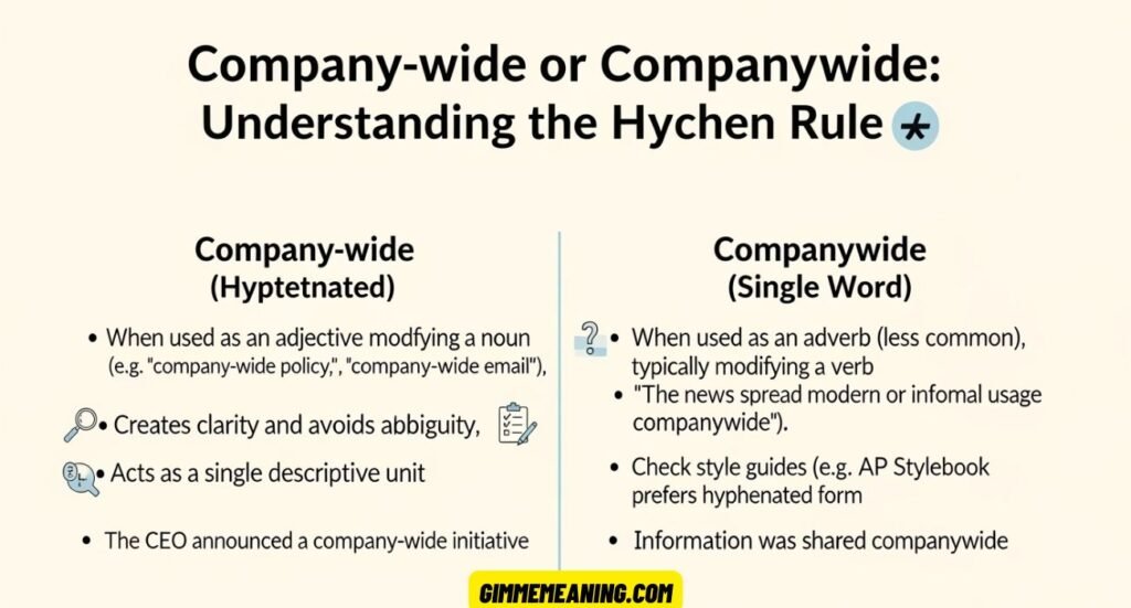Company-wide or Companywide
