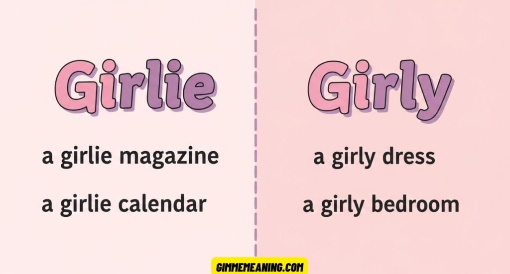 Girlie or Girly Girlie or Girly