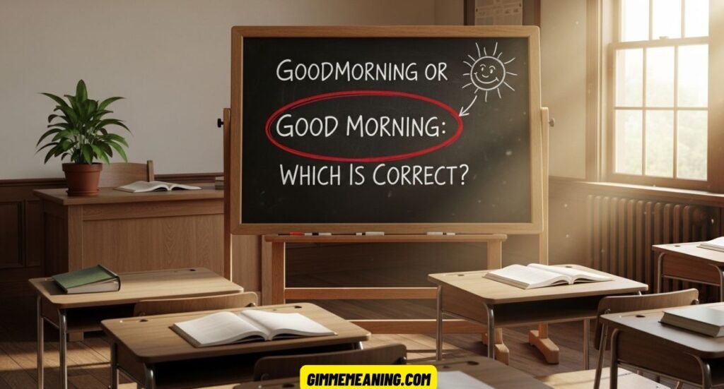 Goodmorning or Good Morning