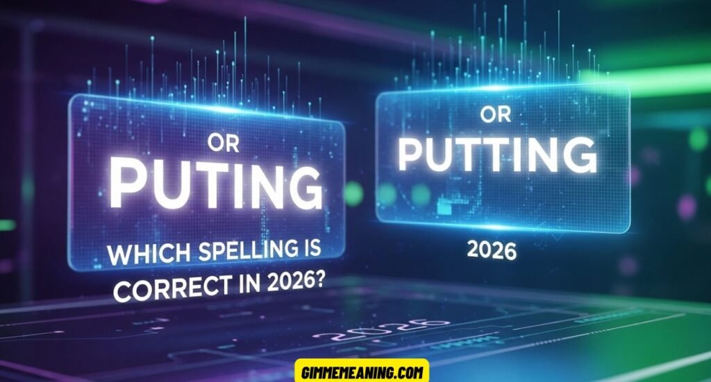 Puting or Putting