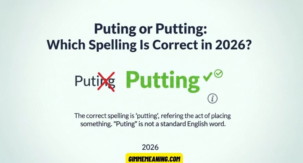 Puting or Putting