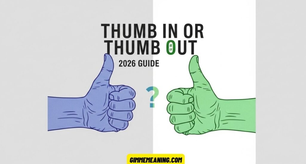 Thumb In or Thumb Out