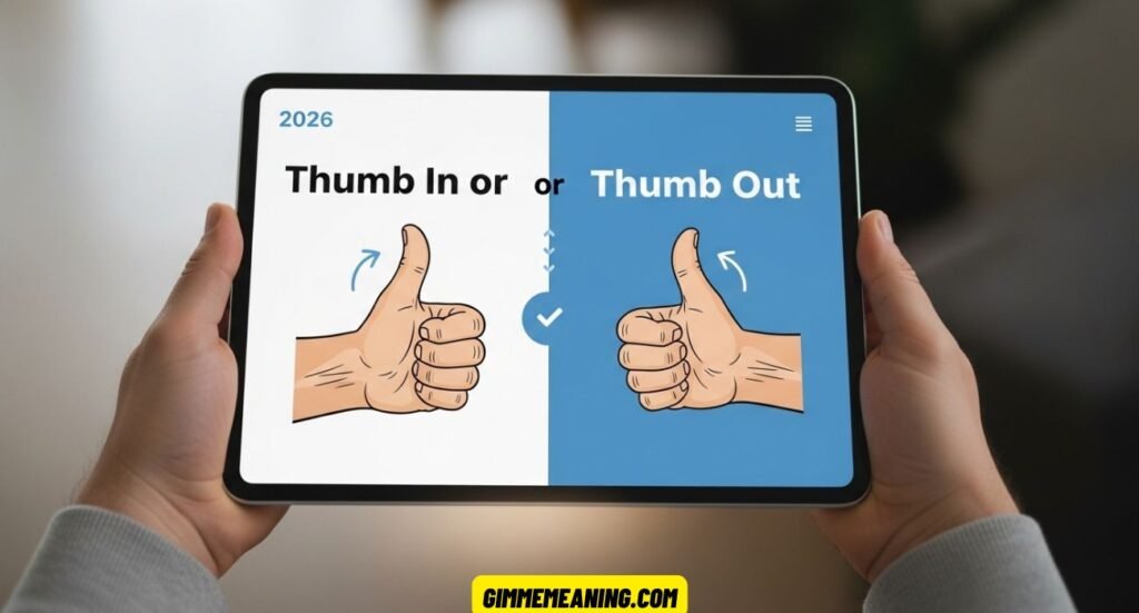 Thumb In or Thumb Out