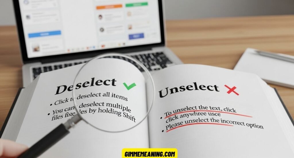 Unselect or Deselect