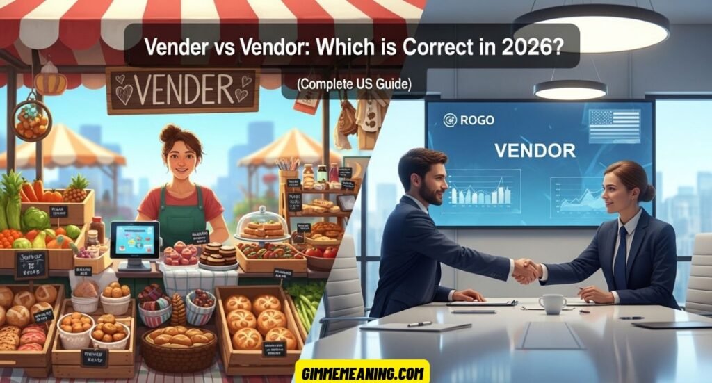 Vender vs Vendor