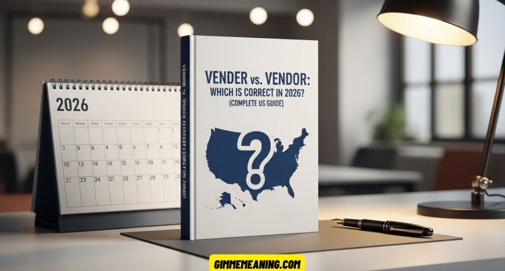 Vender vs Vendor