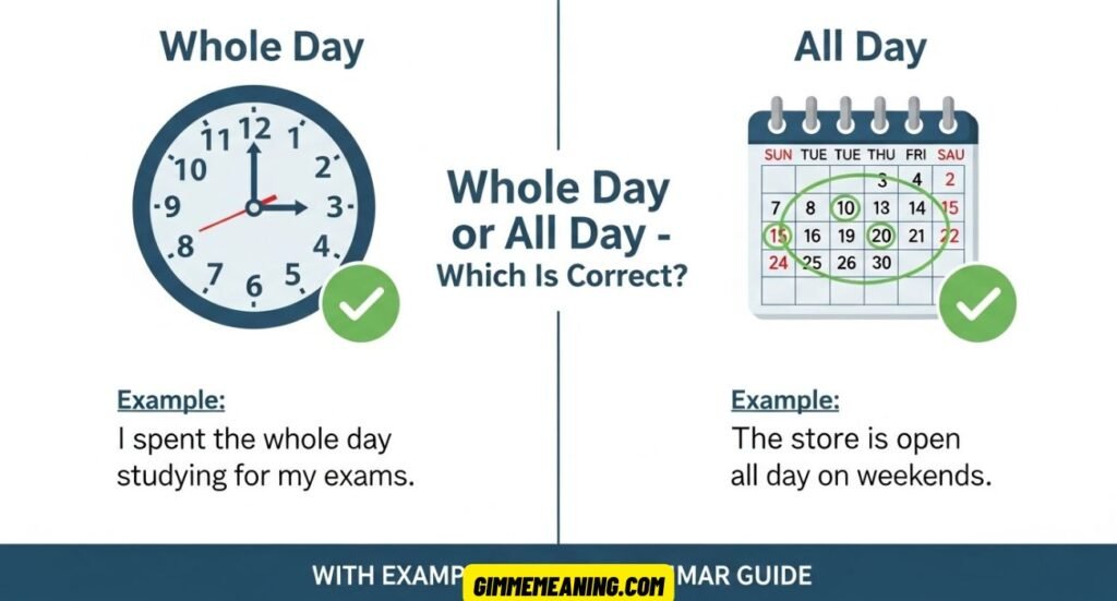 Whole Day or All Day