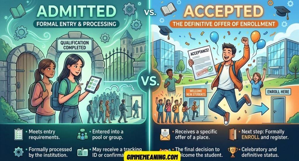 Admitted vs. Accepted