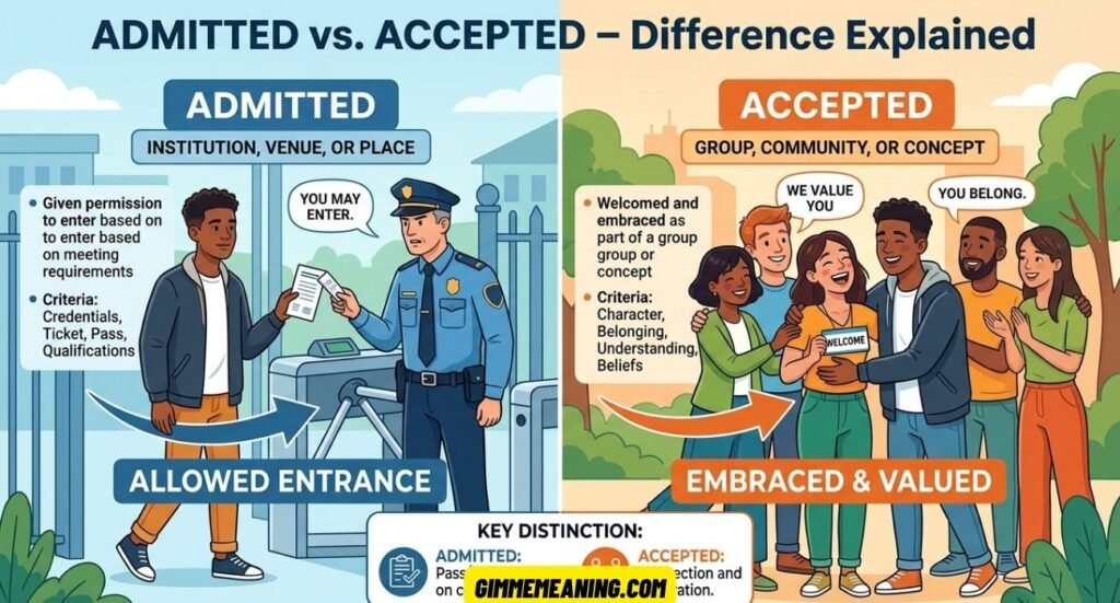 Admitted vs. Accepted