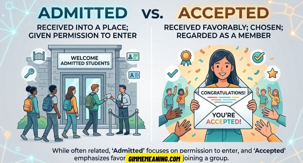 Admitted vs. Accepted