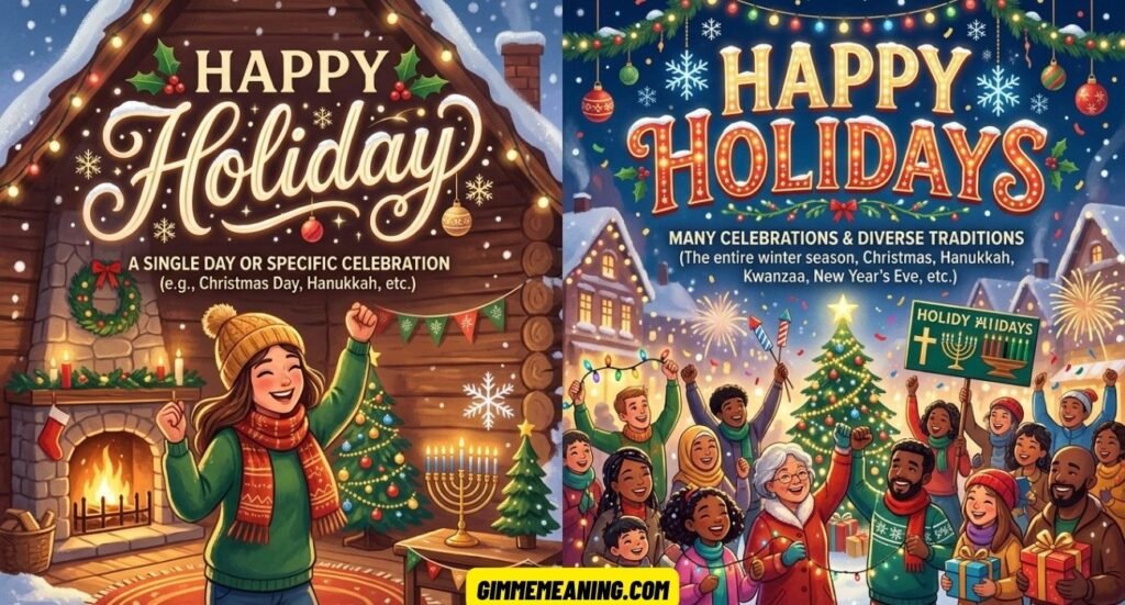 Happy Holiday or Happy Holidays?