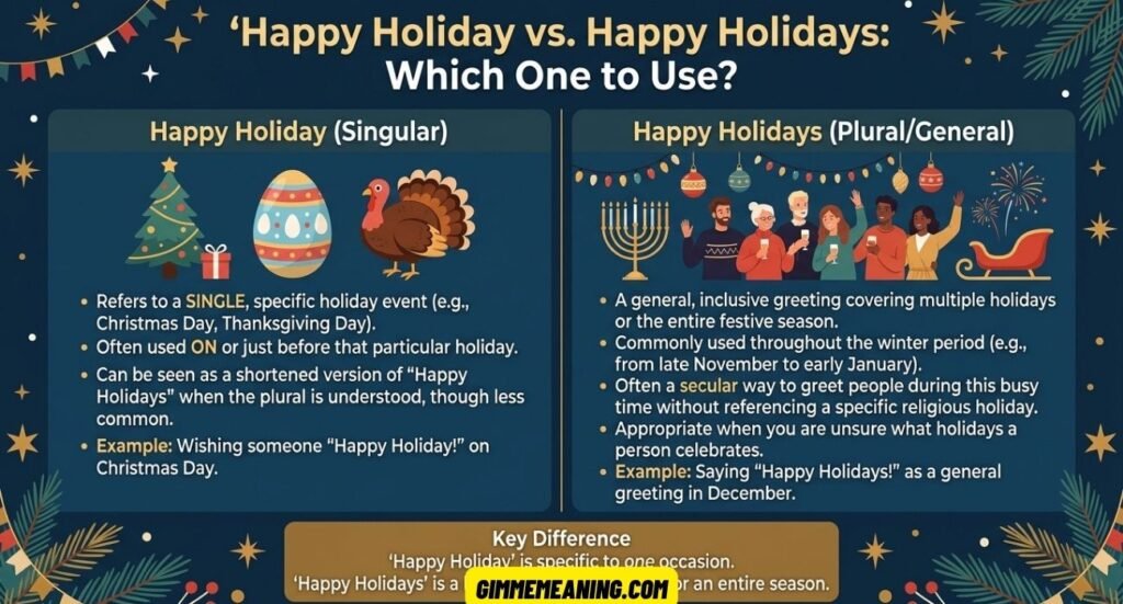 Happy Holiday or Happy Holidays?