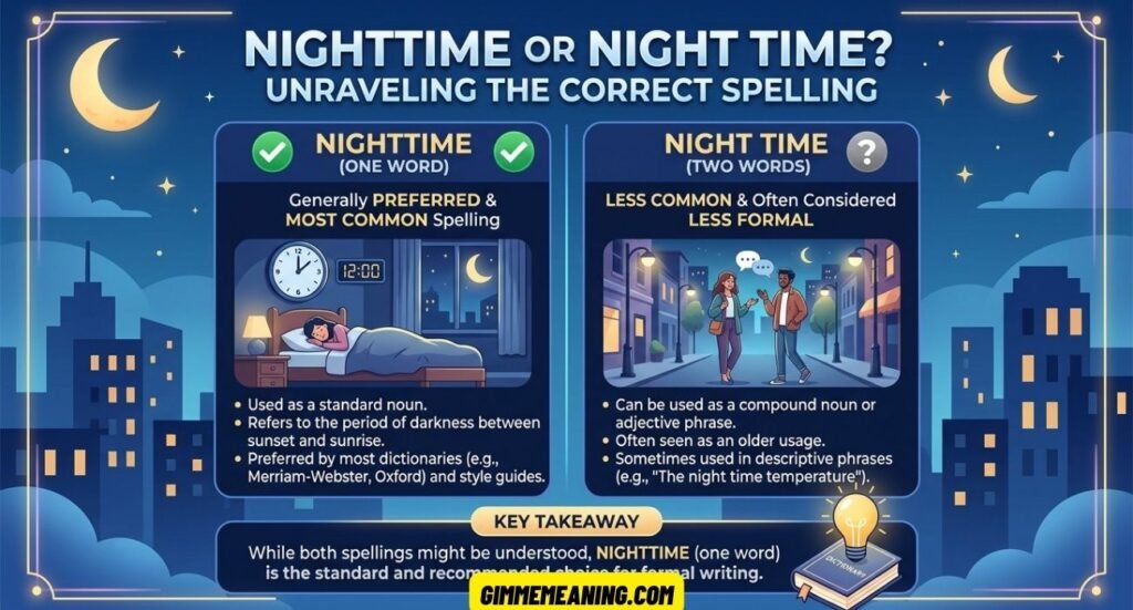 Nighttime or Night Time