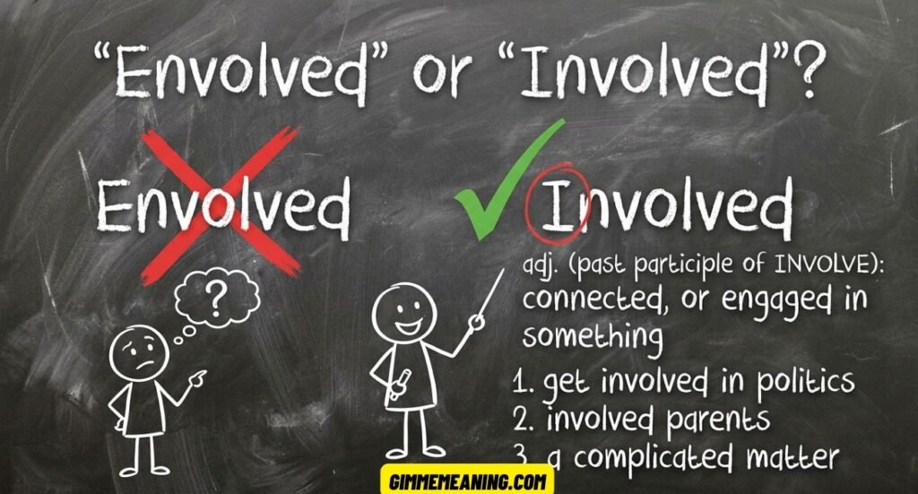 Envolved” or “Involved