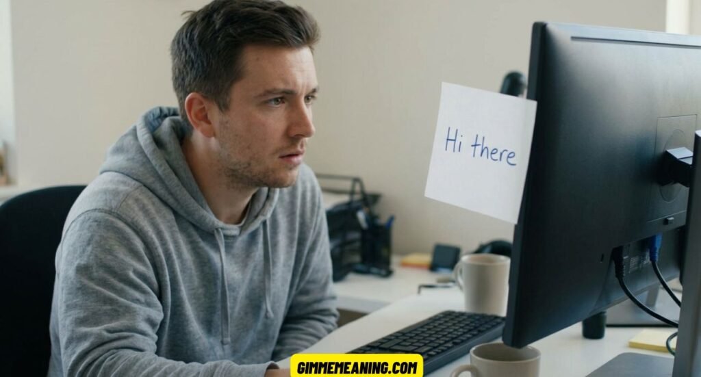 Hi There” Really Mean