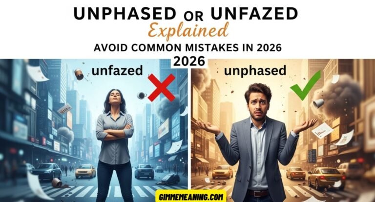Unphased or Unfazed Explained