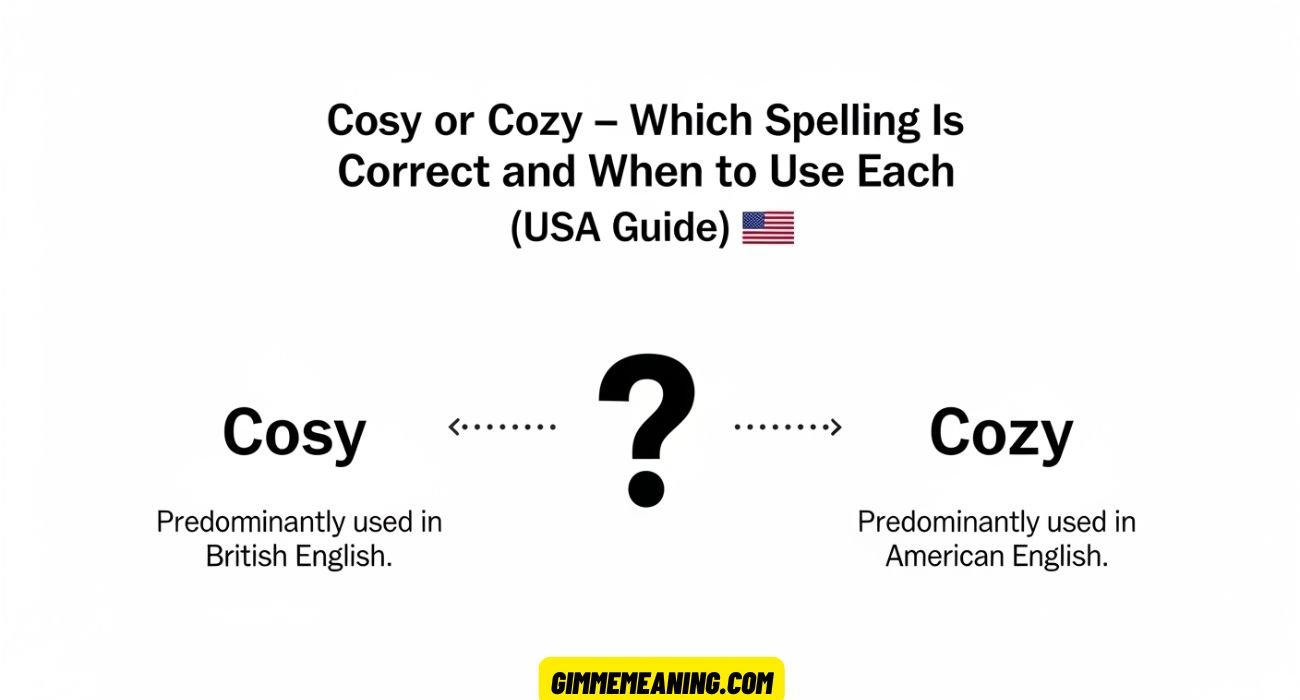 Cosy or Cozy