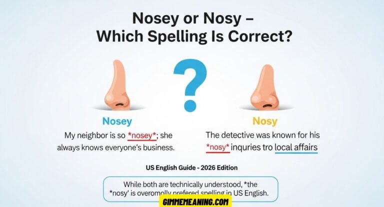 Nosey or Nosy