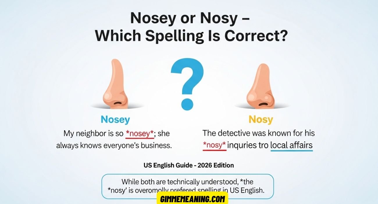 Nosey or Nosy
