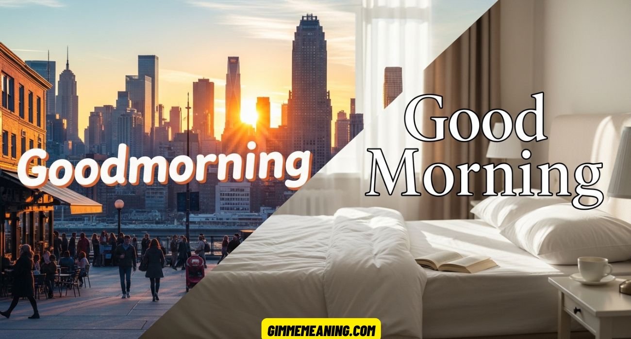 Goodmorning or Good Morning
