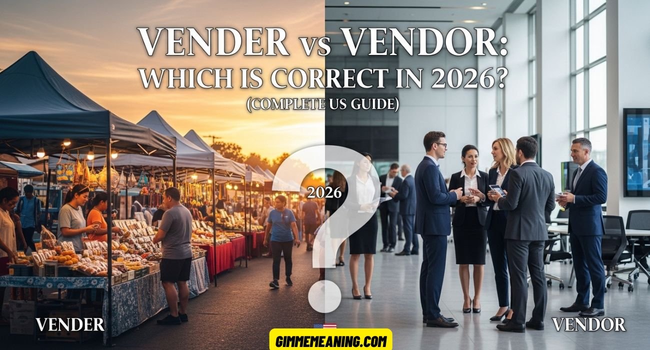 Vender vs Vendor