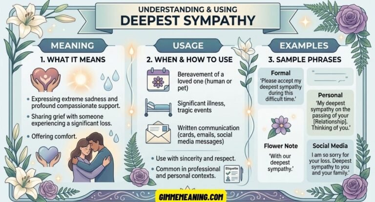 Deepest Sympathy Meaning