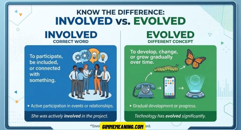 Envolved” or “Involved