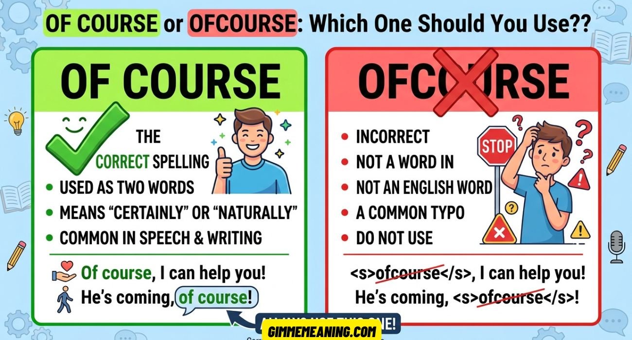 Of Course or Ofcourse